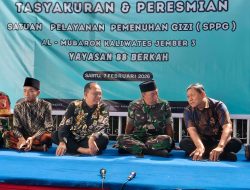 Danramil kaliwates meresmikan Dapur SPPG Al-Mubarok Kaliwates 03 demi mewujudkan program Pemerintah